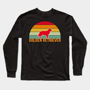 Golden Retriever Vintage Silhouette Long Sleeve T-Shirt